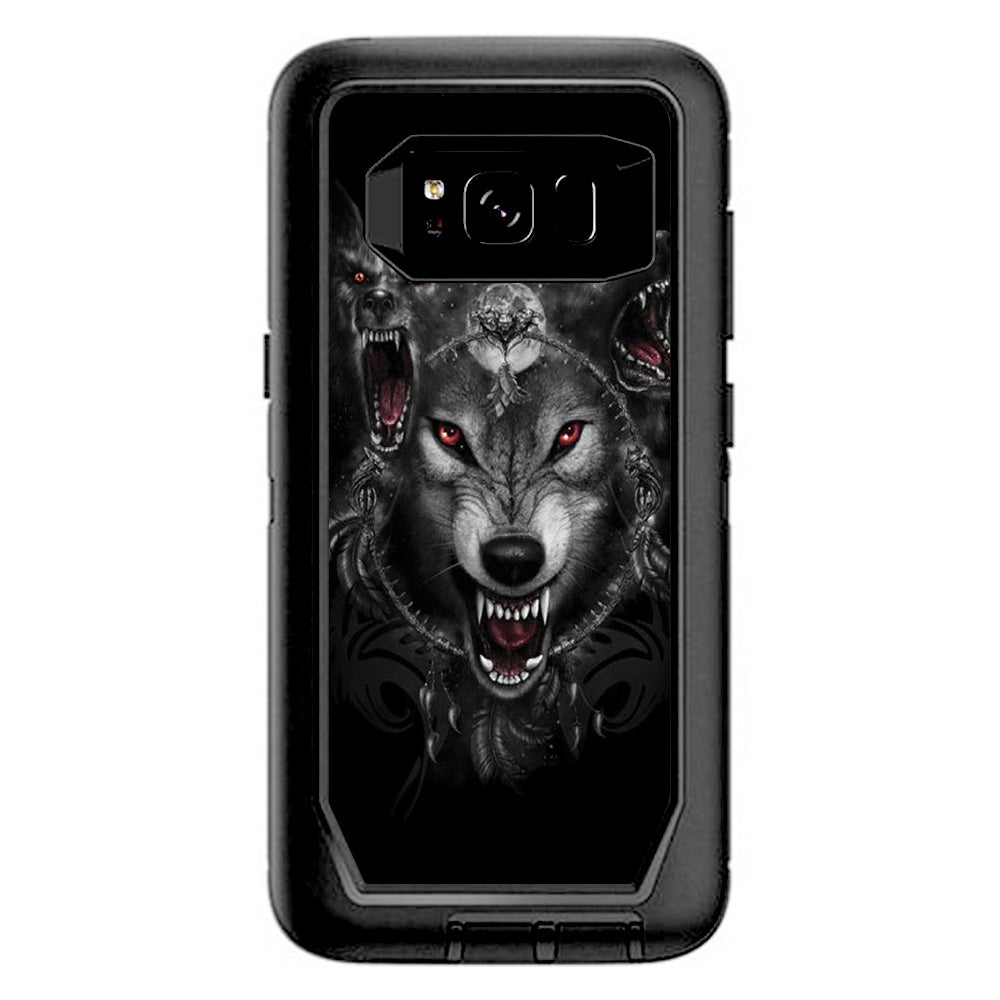  Angry Wolves Pack Howling Otterbox Defender Samsung Galaxy S8 Skin