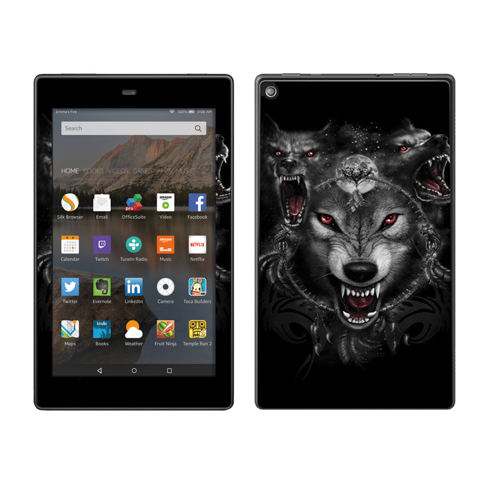  Angry Wolves Pack Howling Amazon Fire HD 8 Skin