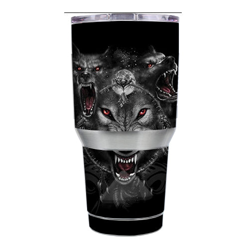  Angry Wolves Pack Howling Ozark Trail 20oz Tumbler Skin