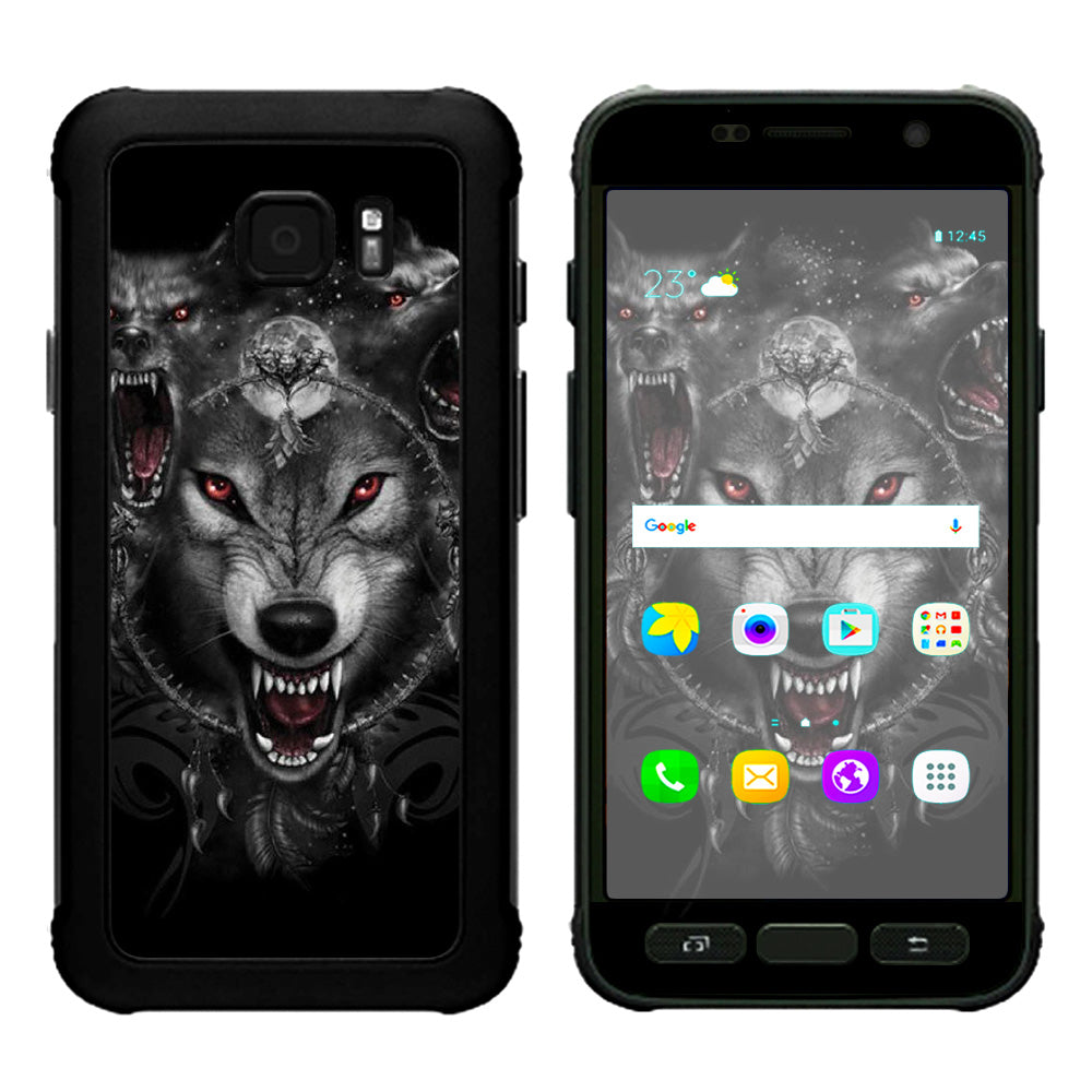  Angry Wolves Pack Howling Samsung Galaxy S7 Active Skin