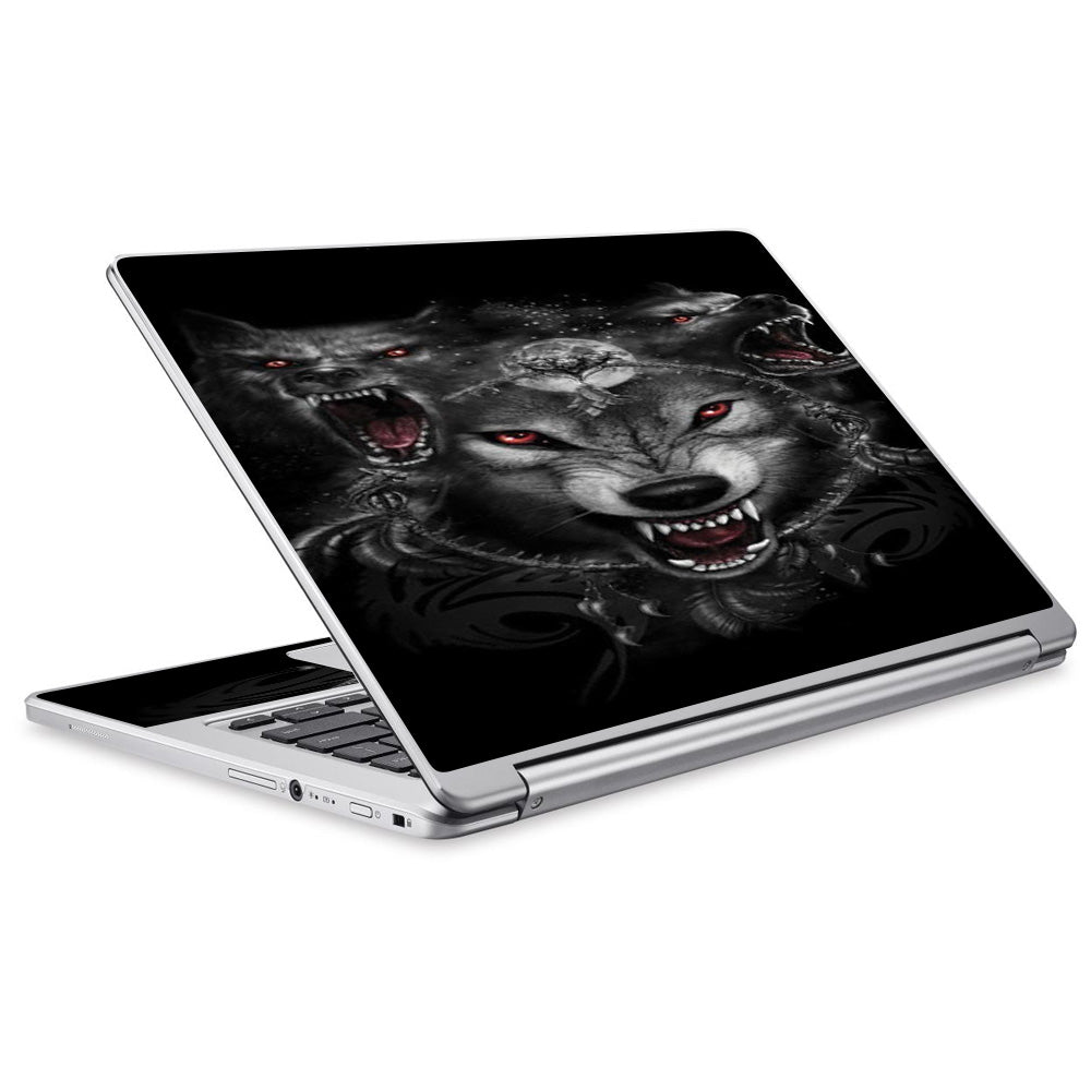  Angry Wolves Pack Howling Acer Chromebook R13 Skin