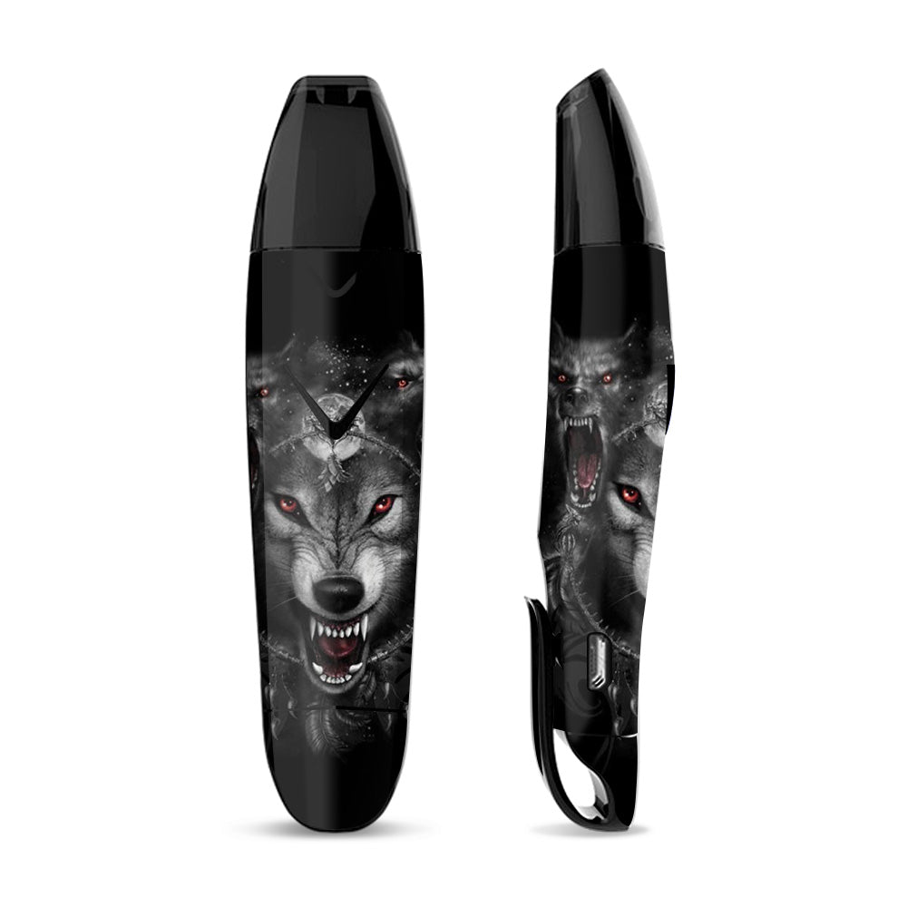 Skin Decal Vinyl Wrap for Suorin Vagon  Vape / Angry Wolves Pack Howling