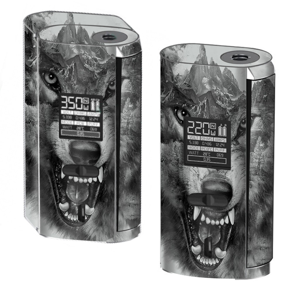  Angry Wolf Growling Mountains Smok GX2/4 350w Skin