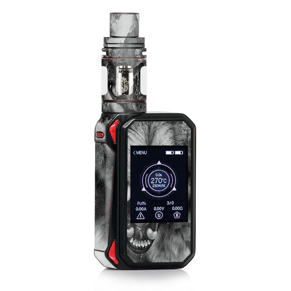  Angry Wolf Growling Mountains Smok G-priv 2 Skin