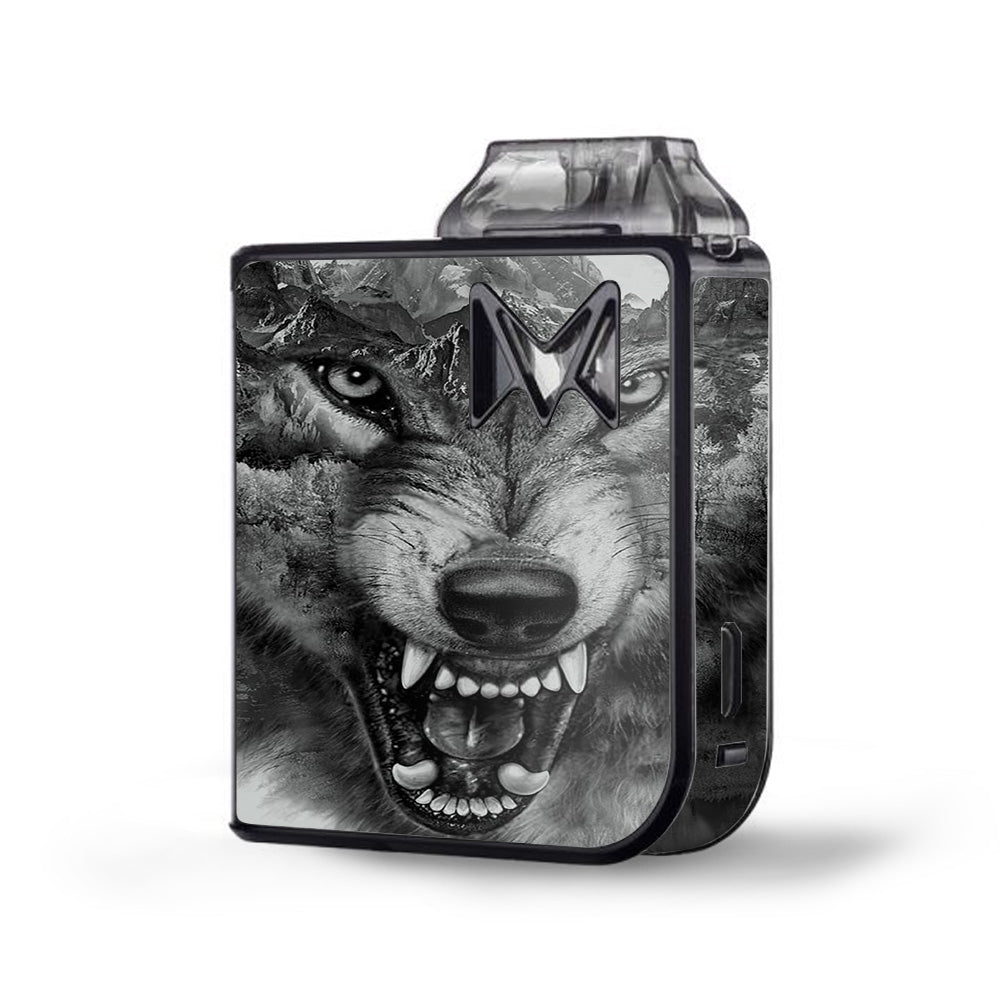  Angry Wolf Growling Mountains Mipod Mi Pod Skin