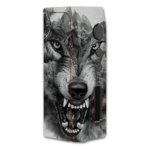  Angry Wolf Growling Mountains Pioneer4You iPVD2 75W Skin