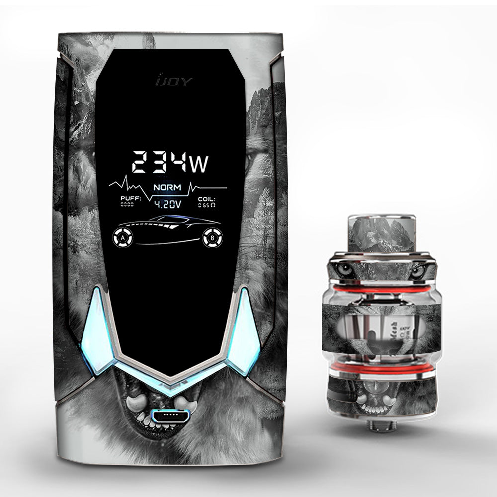  Angry Wolf Growling Mountains iJoy Avenger 270 Skin