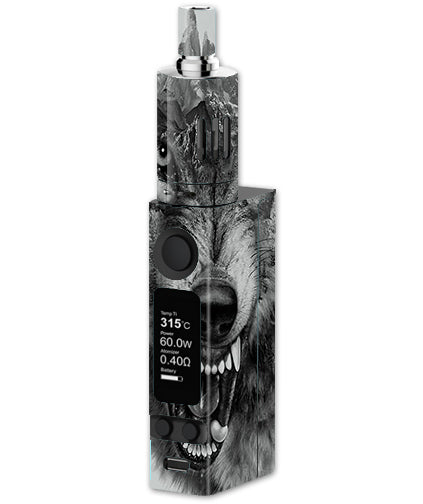  Angry Wolf Growling Mountains Joyetech Evic VTC Mini Skin