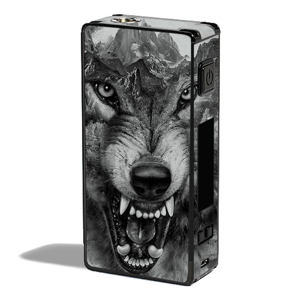  Angry Wolf Growling Mountains Innokin MVP 4 Skin