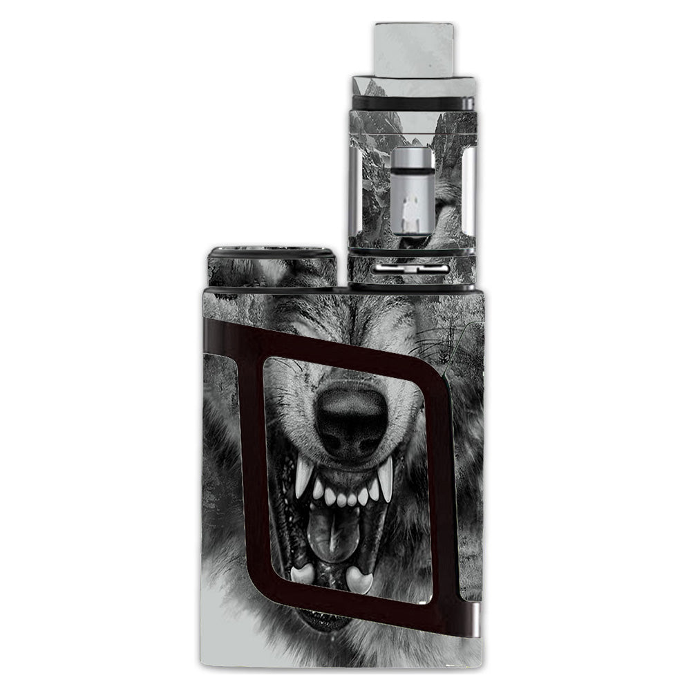  Angry Wolf Growling Mountains Smok Alien AL85 Skin