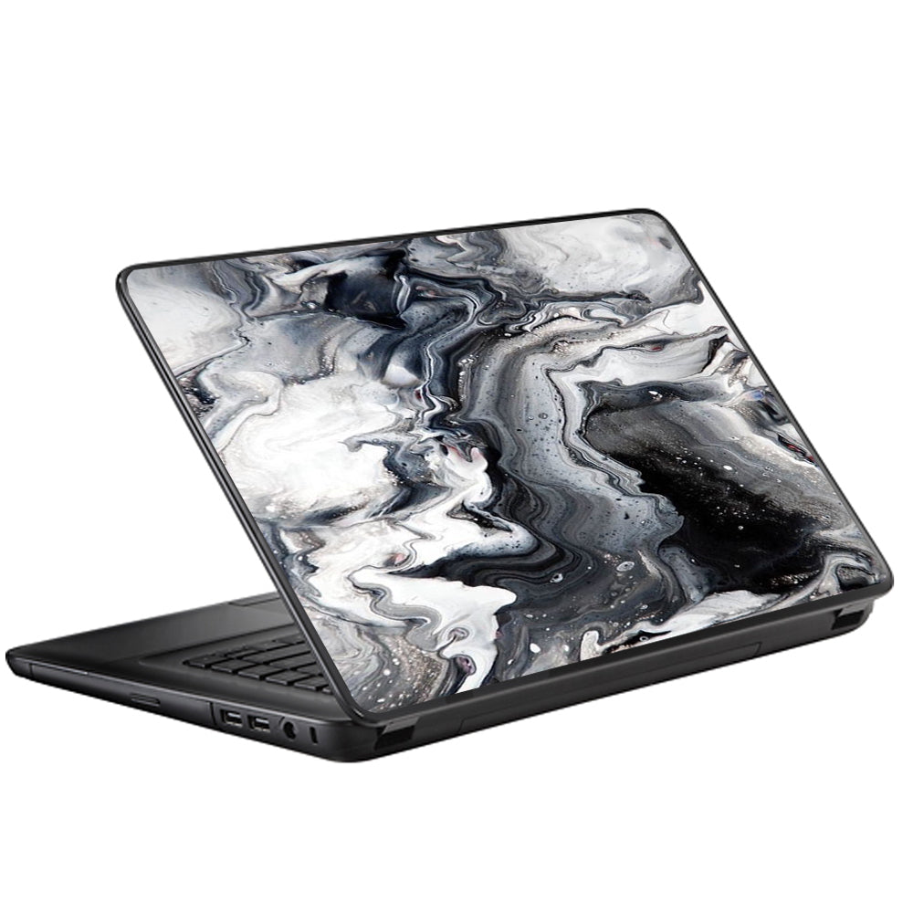  Marble White Grey Swirl Beautiful Universal 13 to 16 inch wide laptop Skin