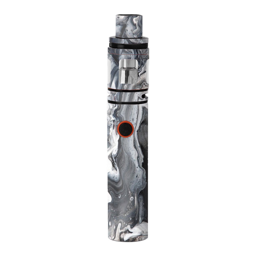  Marble White Grey Swirl Beautiful Smok Stick V8 Skin