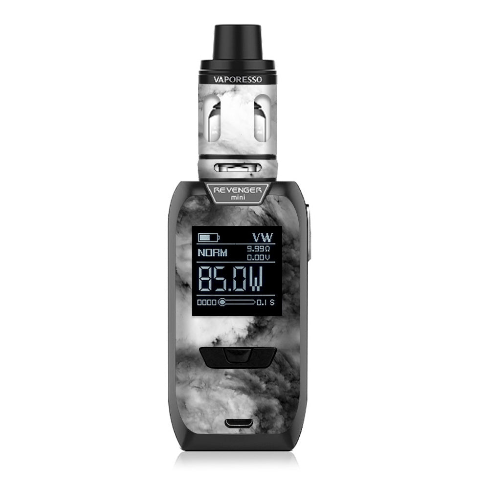  Black White Swirls Marble Granite Vaporesso Revenger Mini 85w Skin