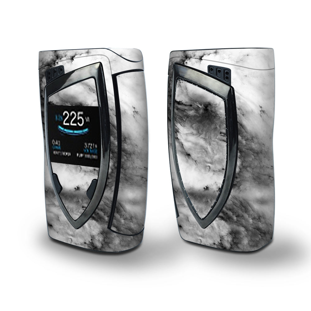 Skin Decal Vinyl Wrap for Smok Devilkin Kit 225w (includes TFV12 Prince Tank Skins) Vape Skins Stickers Cover / Black White Swirls Marble Granite