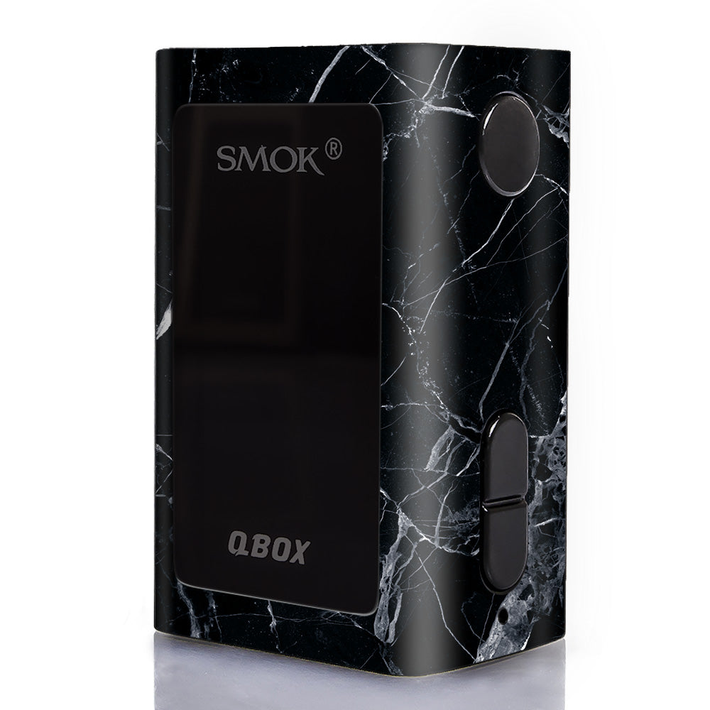 Black Marble Granite White Smok Q-Box Skin