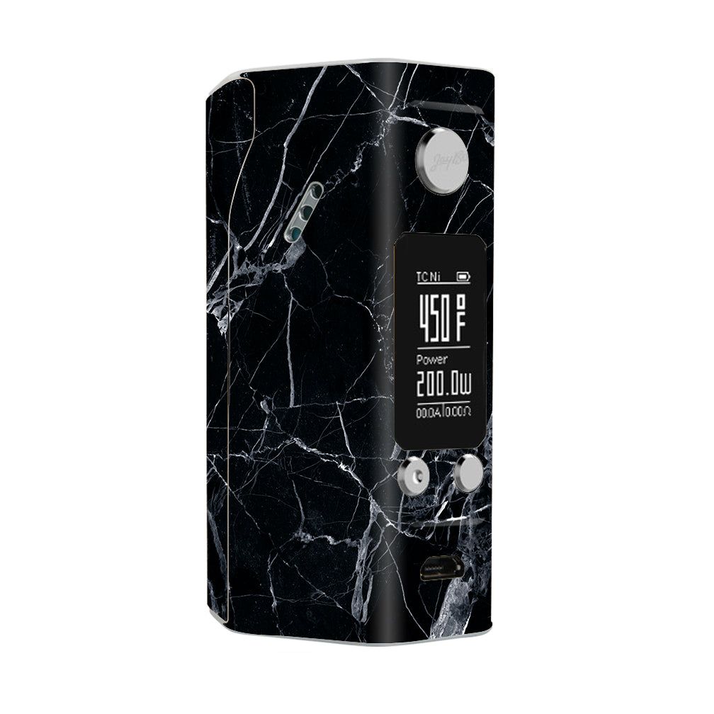  Black Marble Granite White Wismec Reuleaux RX200S Skin