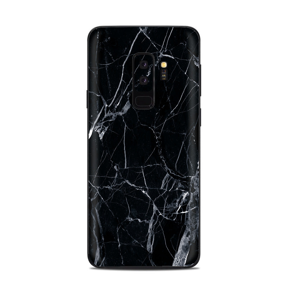  Black Marble Granite White Samsung Galaxy S9 Plus Skin