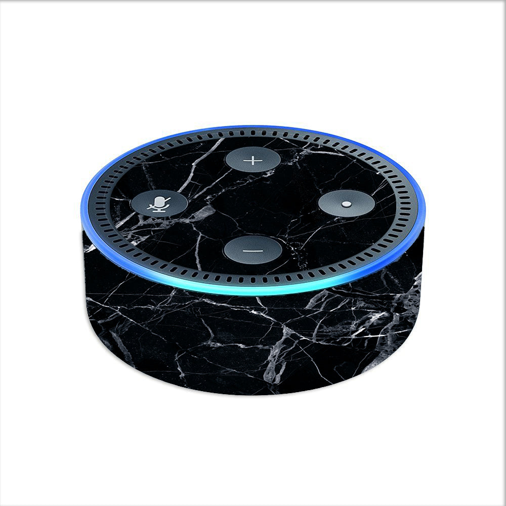  Black Marble Granite White Amazon Echo Dot 2nd Gen Skin