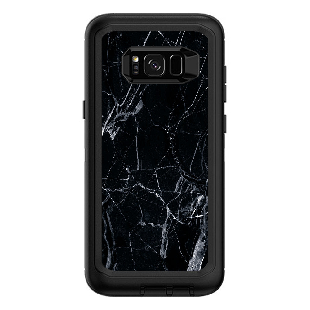  Black Marble Granite White Otterbox Defender Samsung Galaxy S8 Plus Skin