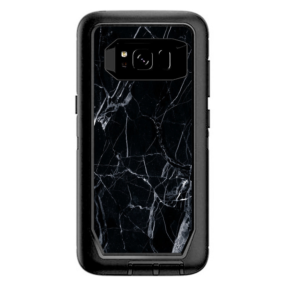  Black Marble Granite White Otterbox Defender Samsung Galaxy S8 Skin