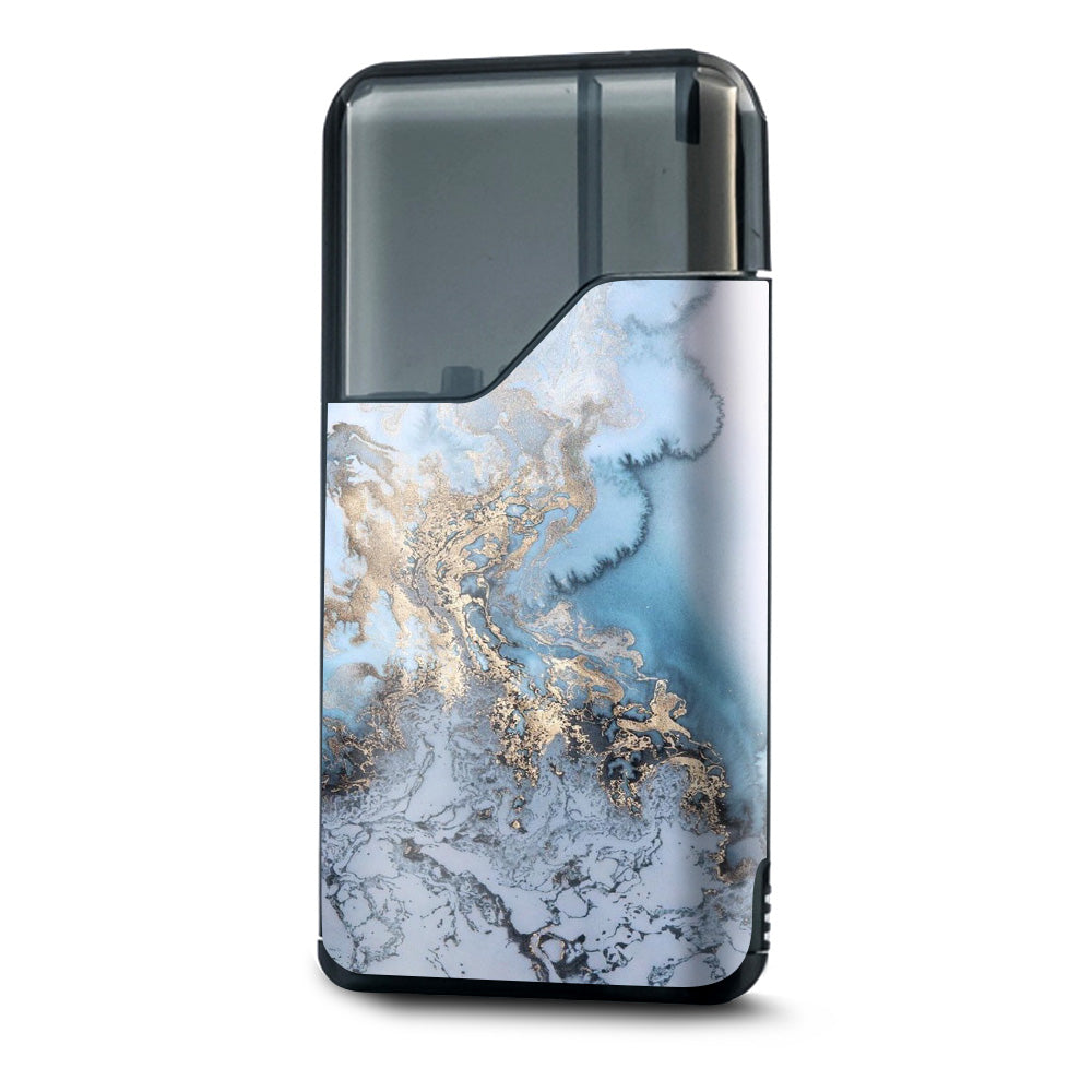  Blue Gold Grey Marble Pattern Clouds  Suorin Air Skin