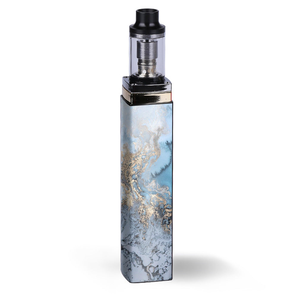  Blue Gold Grey Marble Pattern Clouds  Artery Lady Q Skin