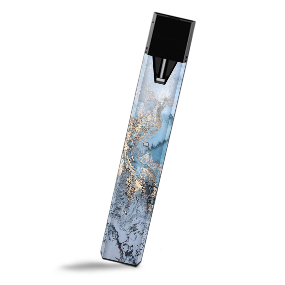  Blue Gold Grey Marble Pattern Clouds  Smok Fit Ultra Portable Skin