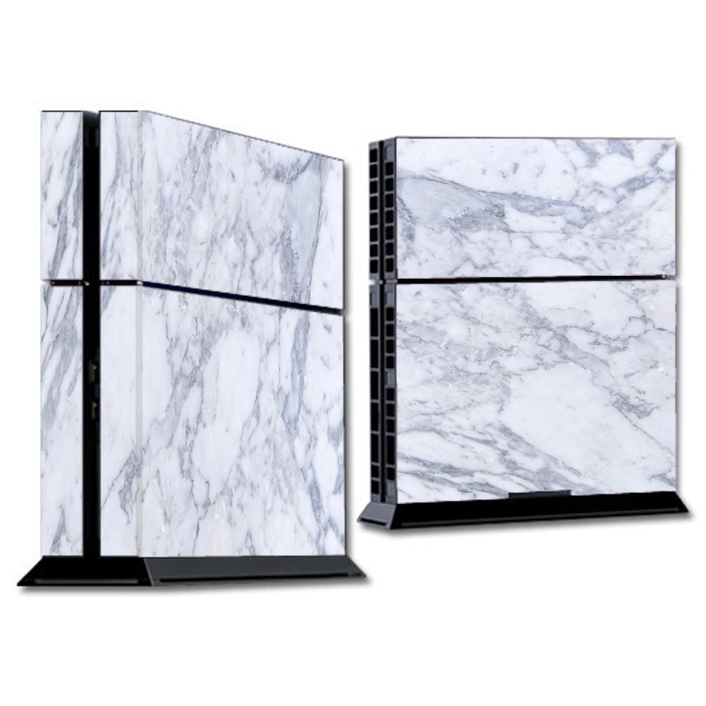  Grey White Standard Marble Sony Playstation PS4 Skin