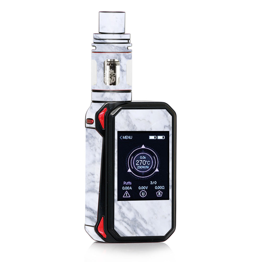 Skin Decal for Smok G-Priv 2 230w Vape / Grey White Standard Marble itsaskin.com Skin Decal for Smok G-Priv 2 230w Vape / Grey White Standard Marble itsaskin.com