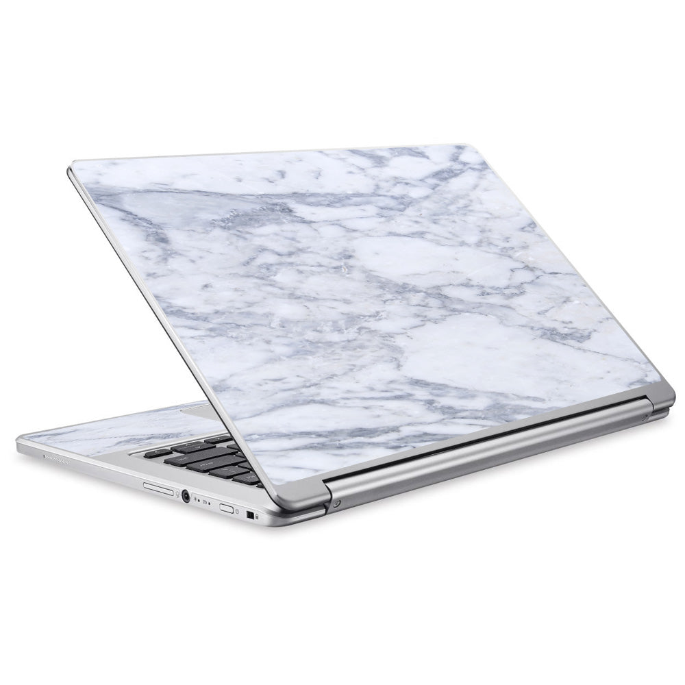  Grey White Standard Marble Acer Chromebook R13 Skin