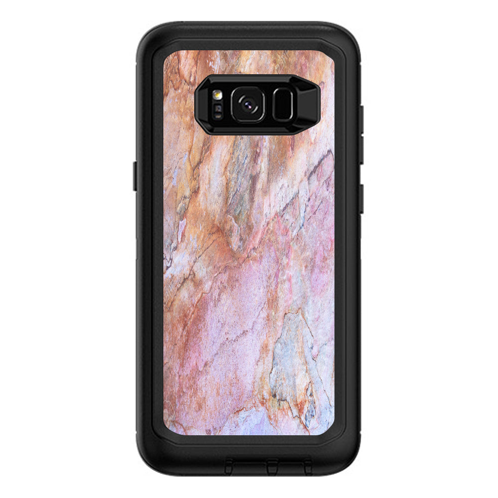  Rose Peach Pink Marble Pattern Otterbox Defender Samsung Galaxy S8 Plus Skin