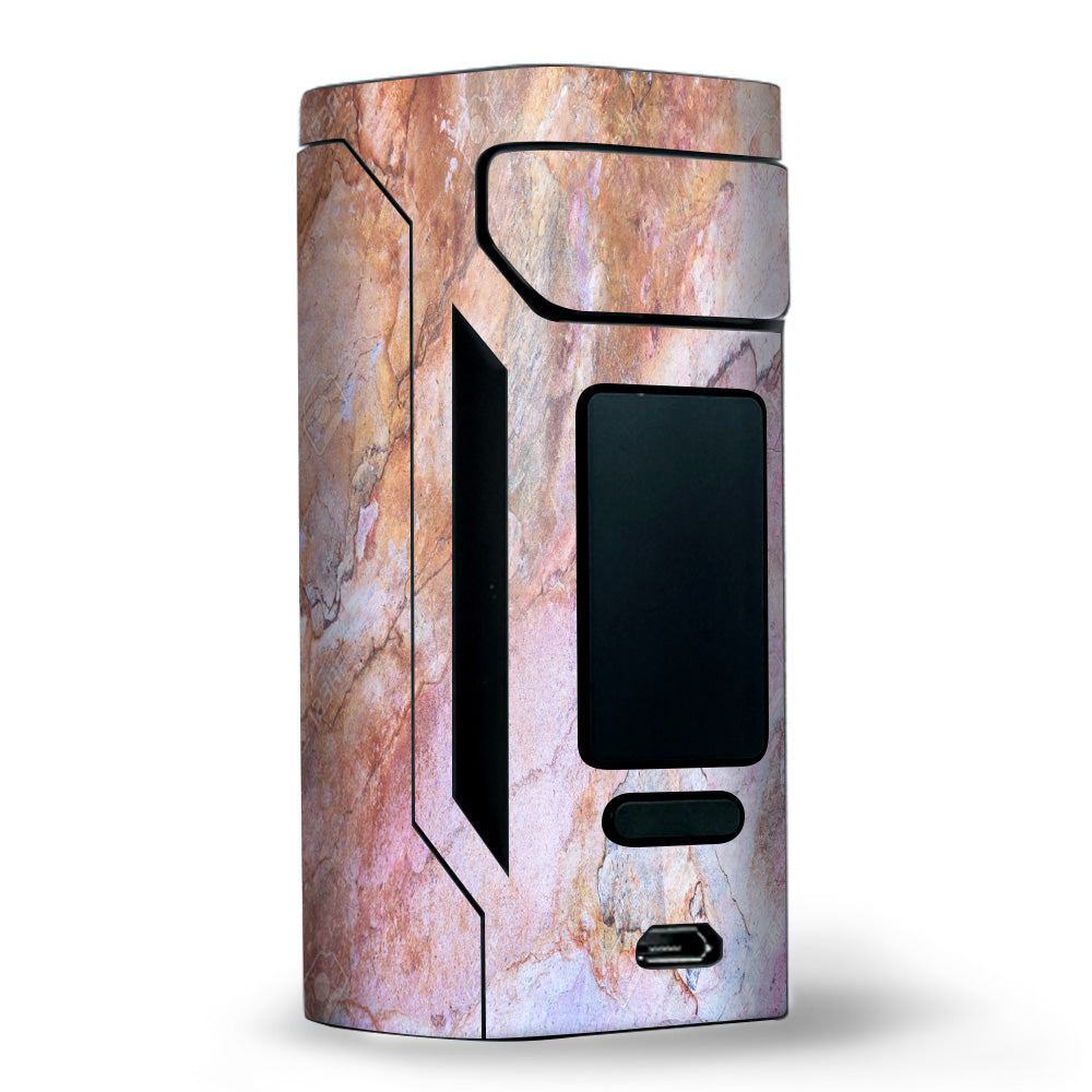  Rose Peach Pink Marble Pattern Wismec RX2 20700 Skin