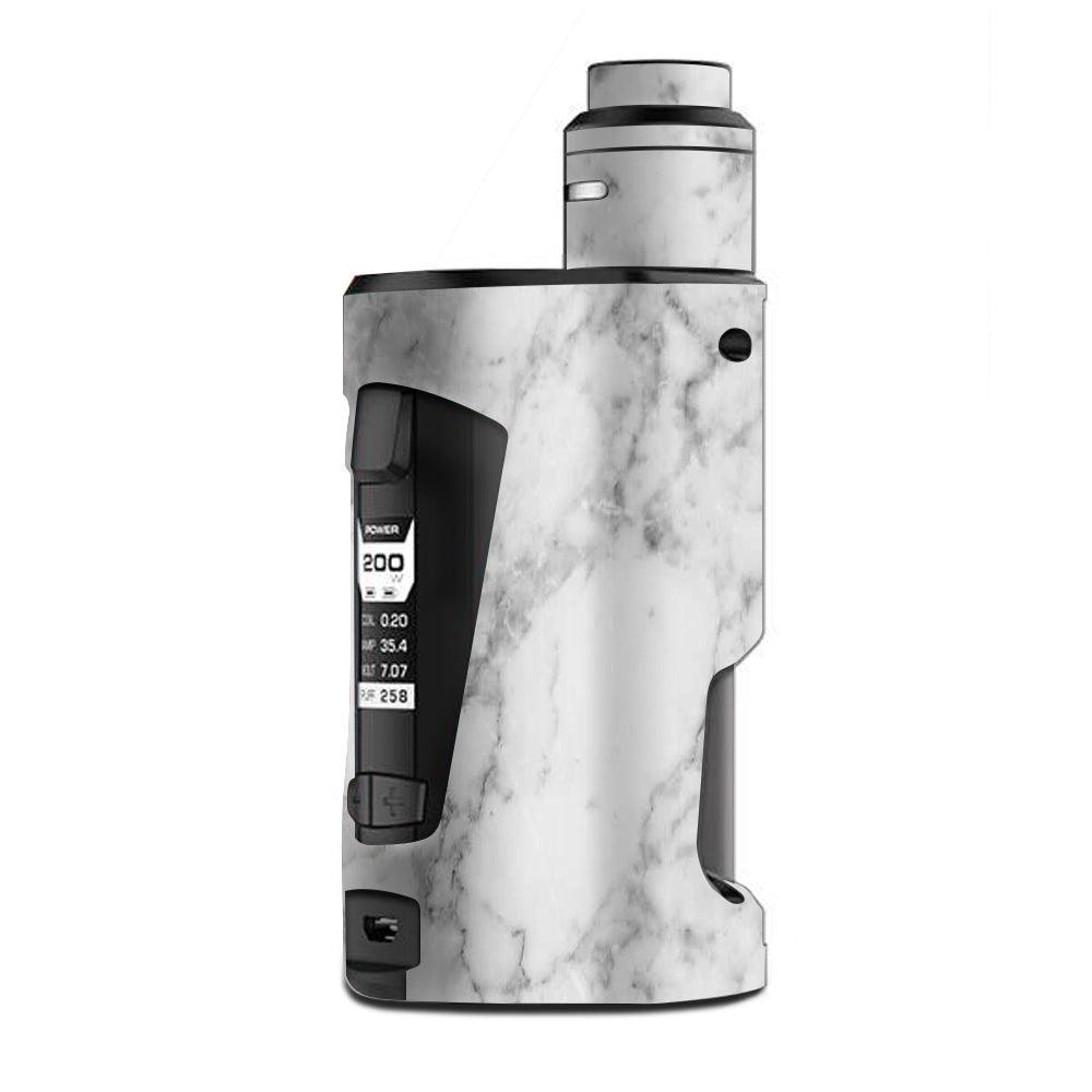  Grey And White Marble Panel G Box Squonk Geek Vape Skin