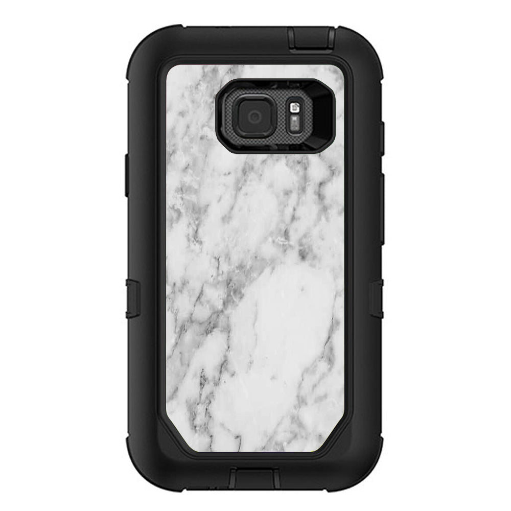  Grey And White Marble Panel Otterbox Defender Samsung Galaxy S7 Active Skin