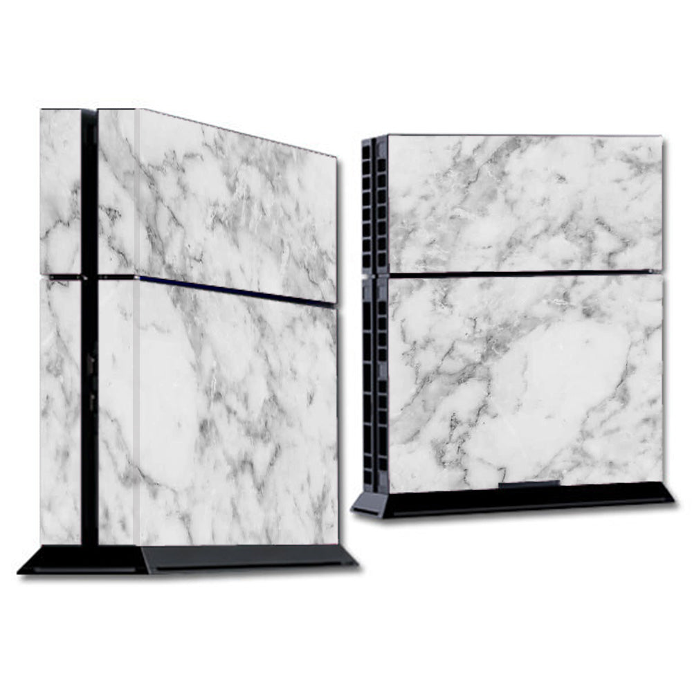  Grey And White Marble Panel Sony Playstation PS4 Skin