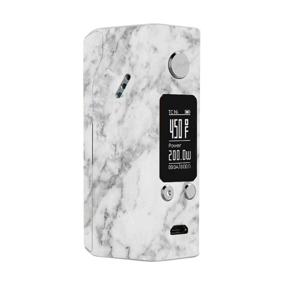  Grey And White Marble Panel Wismec Reuleaux RX200S Skin