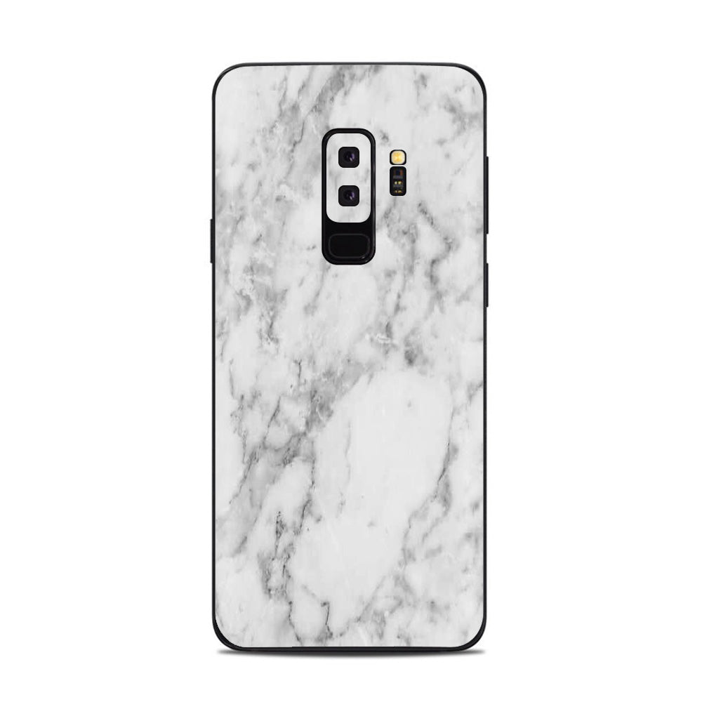  Grey And White Marble Panel Samsung Galaxy S9 Plus Skin