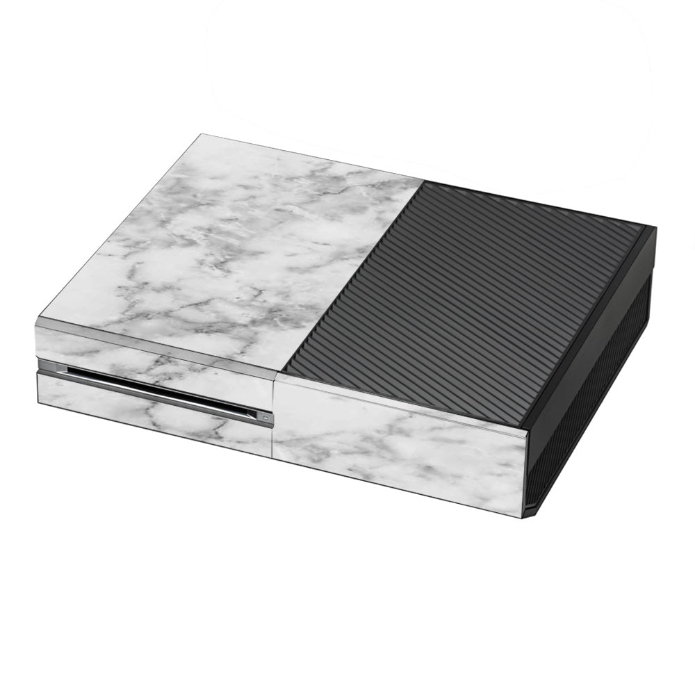  Grey And White Marble Panel Microsoft Xbox One Skin