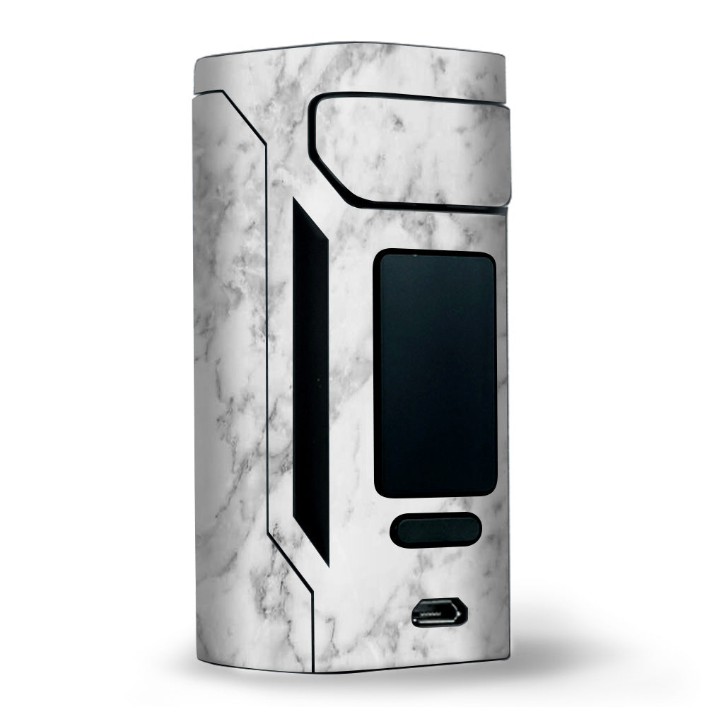  Grey And White Marble Panel Wismec RX2 20700 Skin