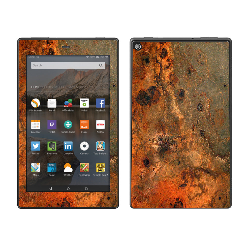  Rusty Metal Panel Steel Rusted Amazon Fire HD 8 Skin