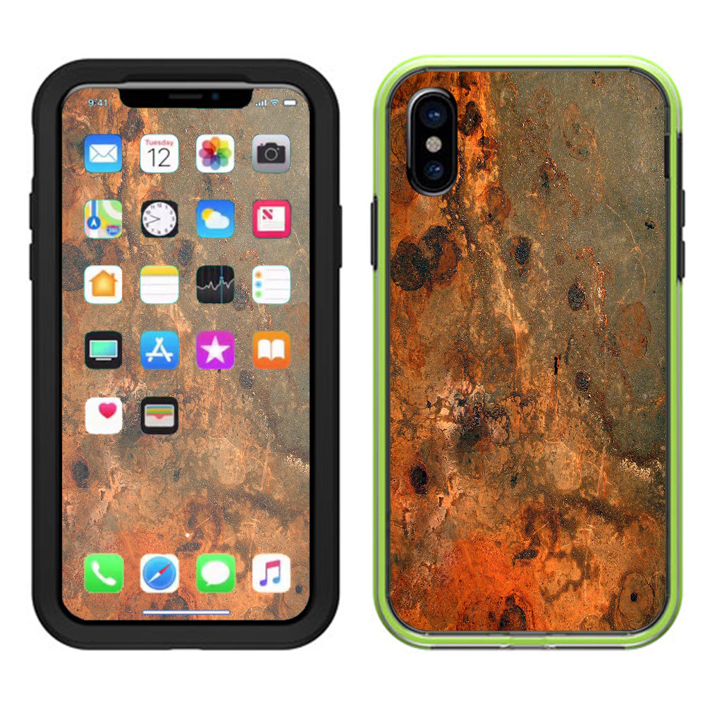  Rusty Metal Panel Steel Rusted Lifeproof Slam Case iPhone X Skin