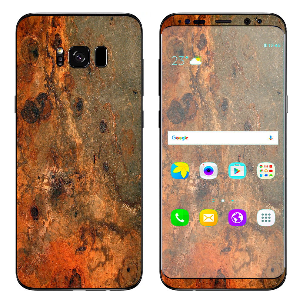  Rusty Metal Panel Steel Rusted Samsung Galaxy S8 Plus Skin