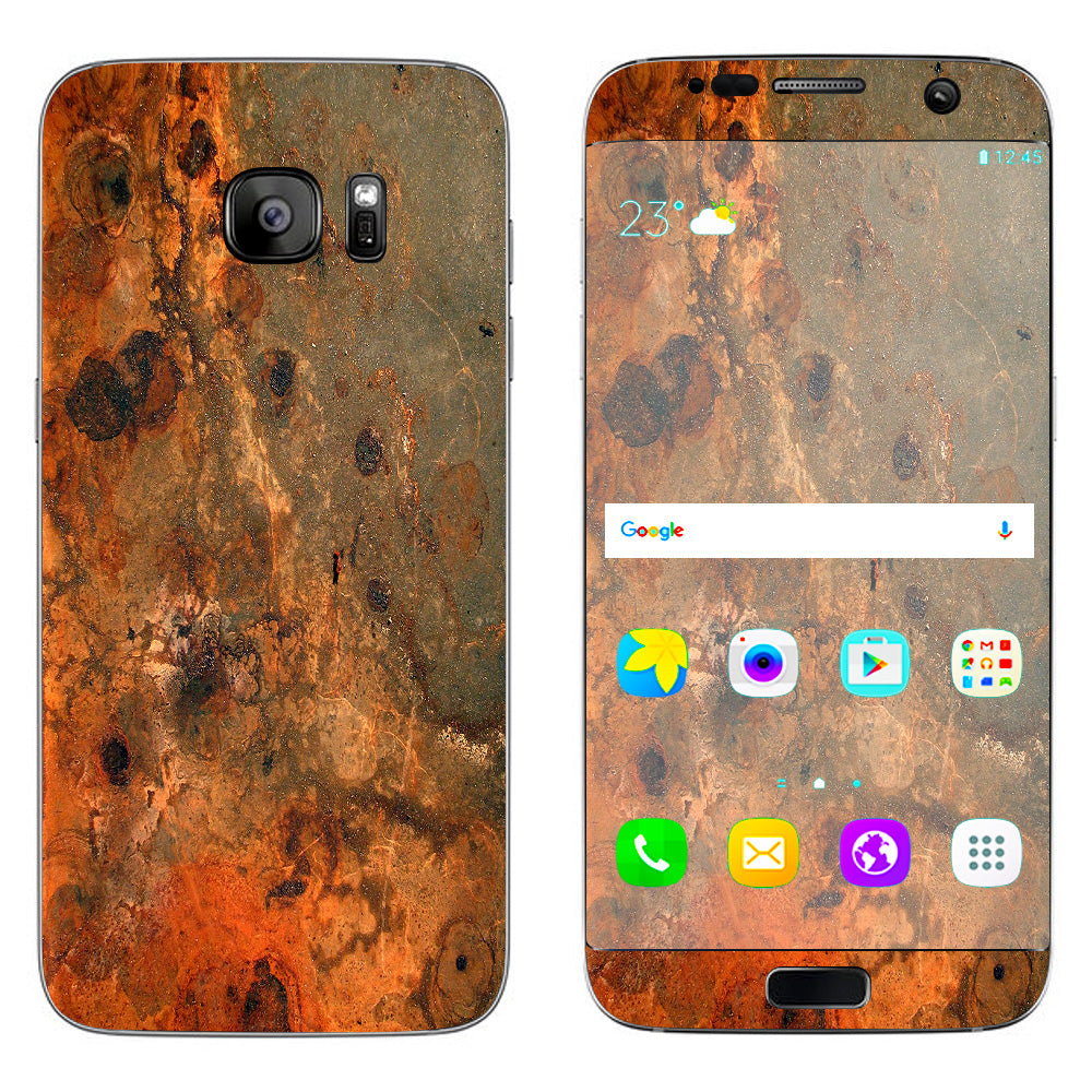  Rusty Metal Panel Steel Rusted Samsung Galaxy S7 Edge Skin