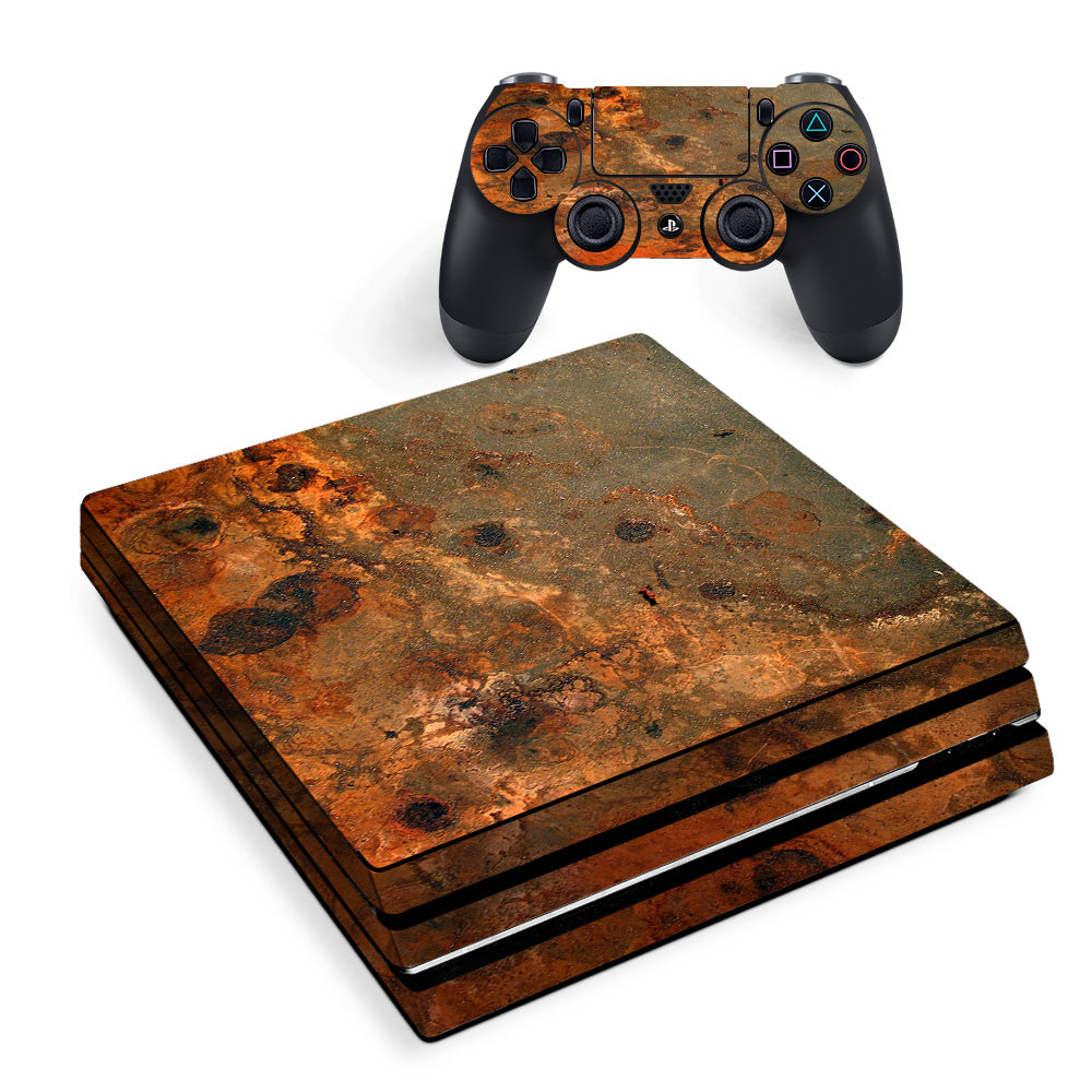 Rusty Metal Panel Steel Rusted Sony PS4 Pro Skin