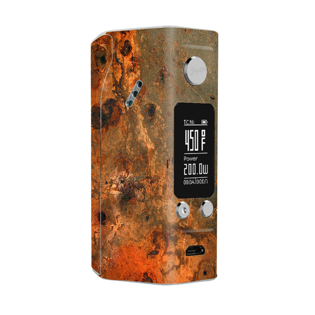  Rusty Metal Panel Steel Rusted Wismec Reuleaux RX200S Skin