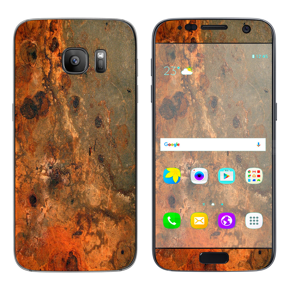  Rusty Metal Panel Steel Rusted Samsung Galaxy S7 Skin