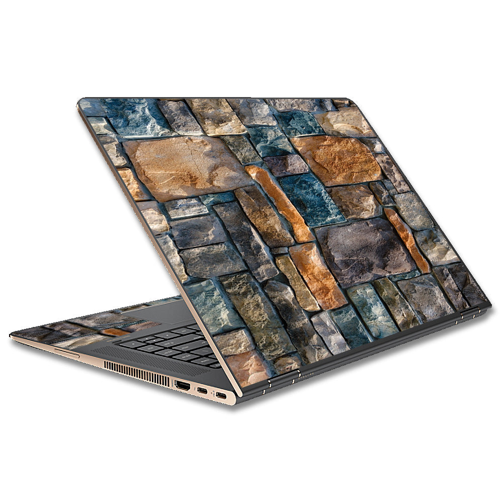  Aged Used Rough Dirty Brick Wall Panel HP Spectre x360 15t Skin