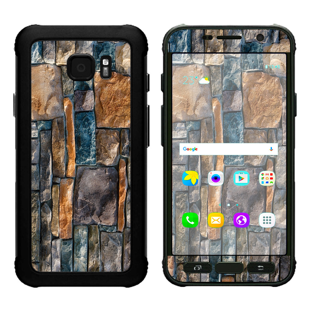  Aged Used Rough Dirty Brick Wall Panel Samsung Galaxy S7 Active Skin