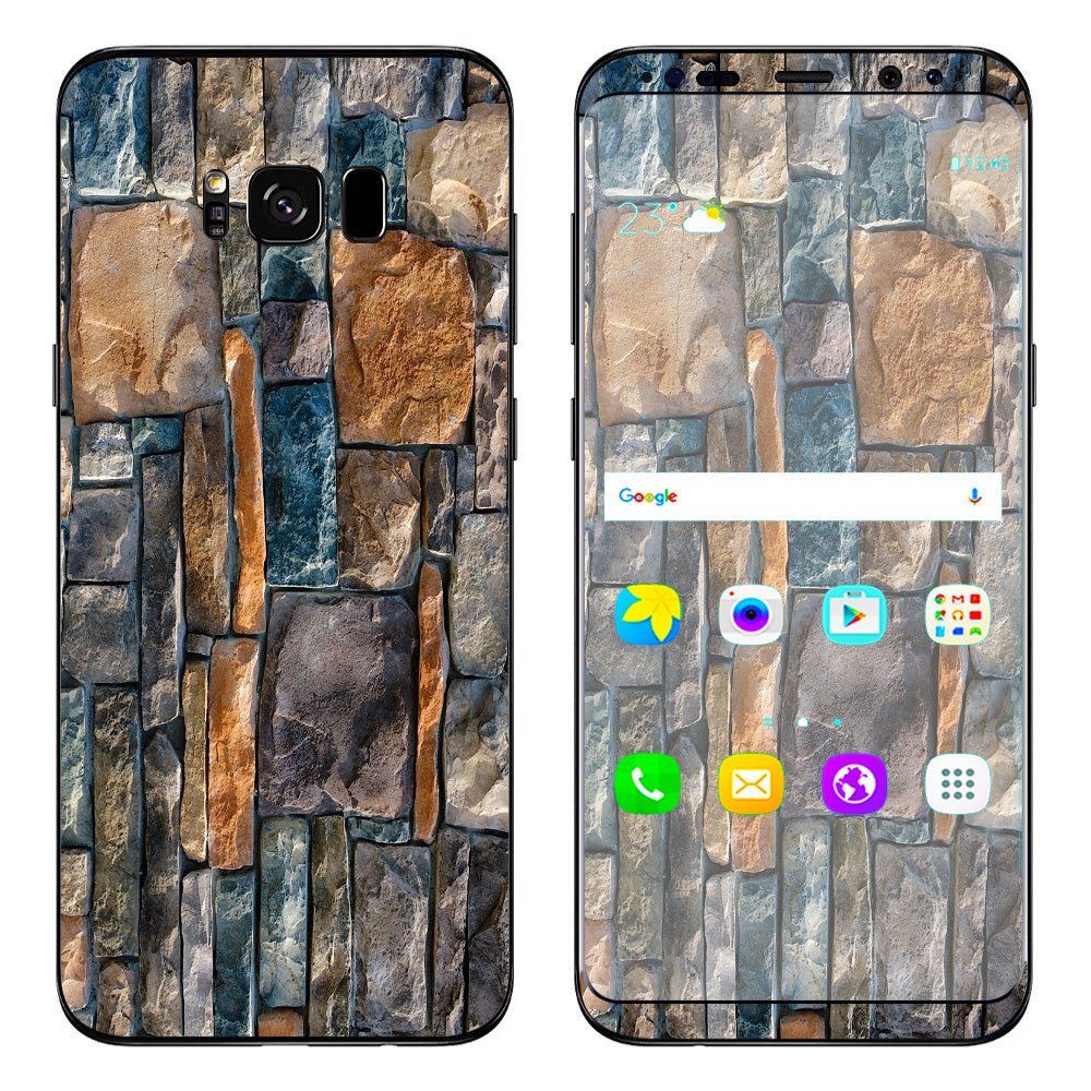  Aged Used Rough Dirty Brick Wall Panel Samsung Galaxy S8 Plus Skin