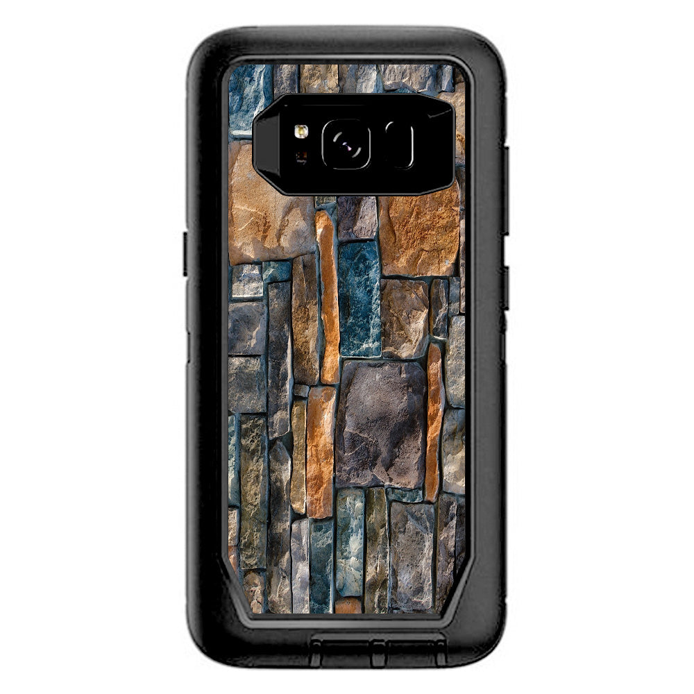  Aged Used Rough Dirty Brick Wall Panel Otterbox Defender Samsung Galaxy S8 Skin